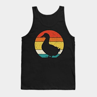 Cool Retro Duck, Vintage Duck for Duck Lovers Tank Top